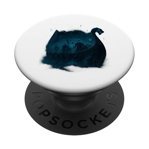 Wikinger Geisterschiff Halloween Design Drachenboot Runen PopSockets Klebender PopGrip Wikinger Geisterschiff Halloween Design Drachenboot Runen PopSockets Klebender PopGrip von Viking Collection by C.B.L