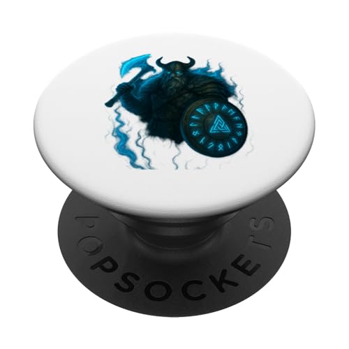 Wikinger Halloween Design Geist Krieger Axt Runen PopSockets Klebender PopGrip von Viking Collection by C.B.L