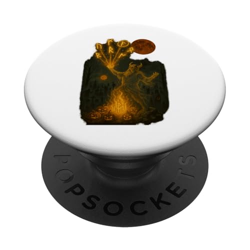 Wikinger Halloween Design mit Geisterritual und Runenlicht PopSockets Klebender PopGrip Wikinger Halloween Design mit Geisterritual und Runenlicht PopSockets Klebender PopGrip von Viking Collection by C.B.L