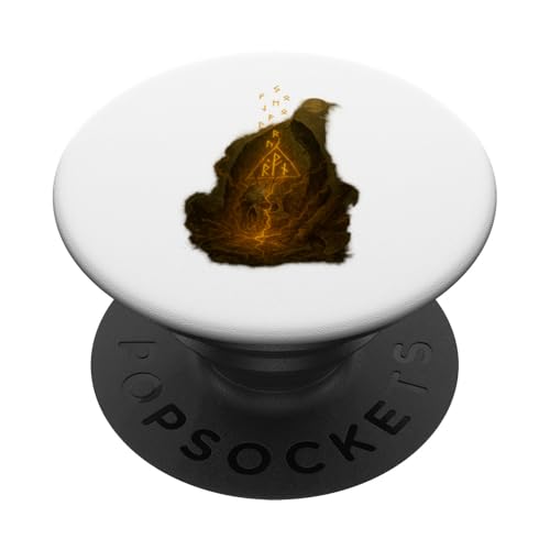 Wikinger Halloween Design mit glühendem Runenstein PopSockets Klebender PopGrip Wikinger Halloween Design mit glühendem Runenstein PopSockets Klebender PopGrip von Viking Collection by C.B.L