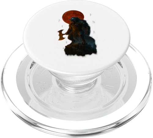 Wikinger Werwolf Halloween Design Blutmond Axt Runen PopSockets PopGrip für MagSafe Wikinger Werwolf Halloween Design Blutmond Axt Runen PopSockets PopGrip für MagSafe von Viking Collection by C.B.L