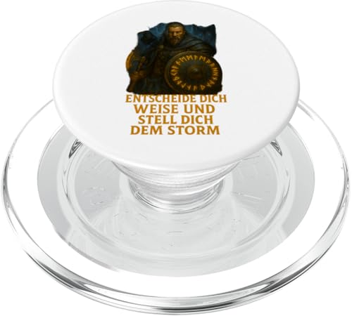 Wikinger mit Schild, Rabe und Sturmwolf PopSockets PopGrip für MagSafe von Viking Collection by C.B.L