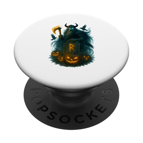 Wikingergeist mit Grabstein Halloween Design PopSockets Klebender PopGrip Wikingergeist mit Grabstein Halloween Design PopSockets Klebender PopGrip von Viking Collection by C.B.L