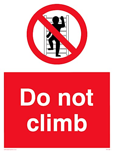5er-Pack – Do Not Climb Schild – 150 x 200 mm – A5P von Viking Signs