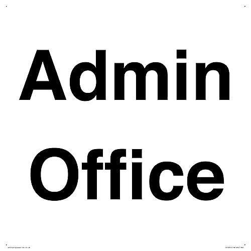 Admin Office Schild – 400 x 400 mm – S40 von Viking Signs