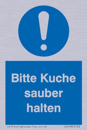 Bitte Kuche sauber halten von Viking Signs