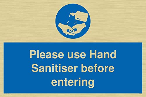 Bitte verwenden Sie Handdesinfektionsmittel vor dem Betreten von Viking Signs