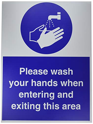 Bitte waschen Sie Ihre Hände, wenn Sie diesen Bereich betreten und verlassen von Viking Signs
