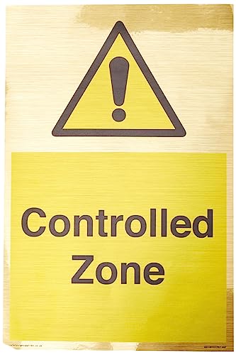 Controlled Zone Schild – 200 x 300 mm – A4P von Viking Signs