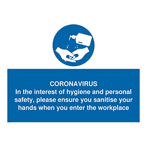 Coronavirus Im Interesse der Hygiene und persönlicher Sicherheit stellen Sie bitte sicher, dass Sie Ihre Hände desinfizieren von Viking Signs
