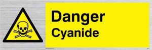 Cyanid-Schild. von Viking Signs
