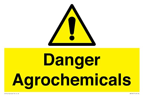 Danger Agrochemicals Schild – 300 x 200 mm – A4L von Viking Signs