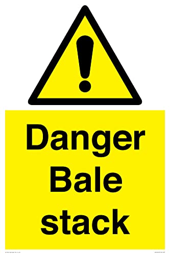 Danger Bale Stack Schild – 400 x 600 mm – A2P von Viking Signs
