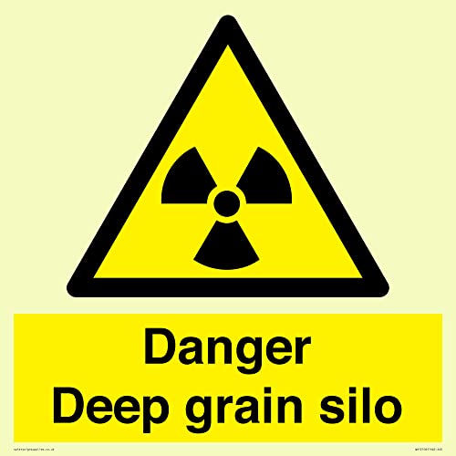 Danger Deep Grain Silo Schild – 400 x 400 mm – S40 von Viking Signs