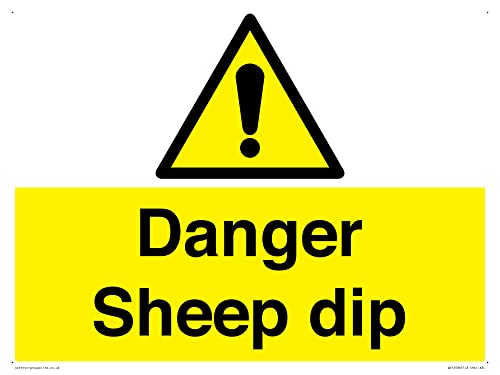 Danger Sheep Dip Schild – 400 x 300 mm – A3L von Viking Signs
