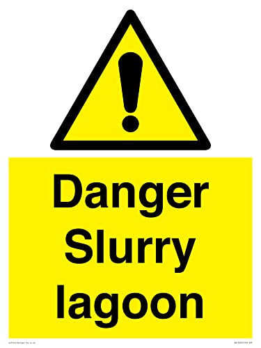 Danger Slurry Lagune Schild – 300 x 400 mm – A3P von Viking Signs