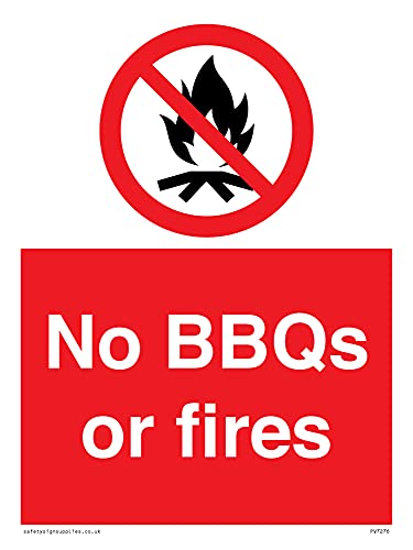 Kein Grillen oder Feuer. Kein Grillen oder Feuer. von Viking Signs