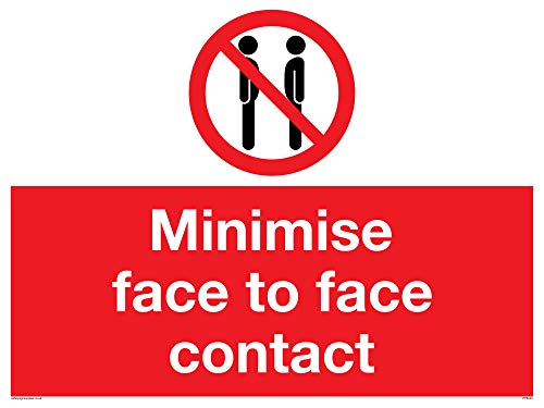 Minimiert Kontakt von Gesicht zu Gesicht von Viking Signs