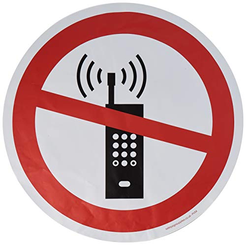 No Mobile Phones Bodengrafik von Viking Signs