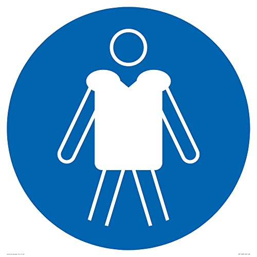 S60 Schild mit Aufschrift "Wear personal flotation devices", 600 x 600 mm S60 Schild mit Aufschrift "Wear personal flotation devices", 600 x 600 mm von Viking Signs
