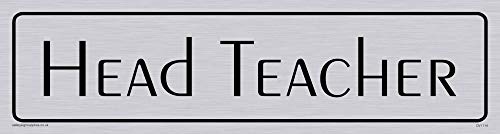 Viking Schilder dv1114-l26-sv "Head Teacher" Türschild, peignot Licht Schriftart, Vinyl silber Aufkleber, 225 mm H x 60 mm w Viking Schilder dv1114-l26-sv "Head Teacher" Türschild, peignot Licht Schriftart, Vinyl silber Aufkleber, 225 mm H x 60 mm w von Viking Signs