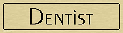 Viking Schilder dv1116-l26-gv "Zahnarzt" Türschild, peignot Licht Schriftart, Vinyl gold Aufkleber, 225 mm H x 60 mm w Viking Schilder dv1116-l26-gv "Zahnarzt" Türschild, peignot Licht Schriftart, Vinyl gold Aufkleber, 225 mm H x 60 mm w von Viking Signs