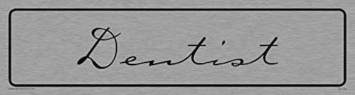 Viking Schilder dv1128-l26-ms "Zahnarzt" Türschild, caramel Schriftart, 1 mm Edelstahl, 225 mm H x 60 mm w Viking Schilder dv1128-l26-ms "Zahnarzt" Türschild, caramel Schriftart, 1 mm Edelstahl, 225 mm H x 60 mm w von Viking Signs