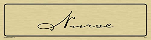 Viking Schilder dv1129-l26-gv "Krankenschwester" Türschild, caramel Schriftart, Vinyl gold Aufkleber, 225 mm H x 60 mm w Viking Schilder dv1129-l26-gv "Krankenschwester" Türschild, caramel Schriftart, Vinyl gold Aufkleber, 225 mm H x 60 mm w von Viking Signs
