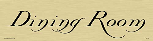 Viking Schilder dv1142-l26-g "Esszimmer" Türschild, Herr, Swish Schriftart, Kunststoff halbstarr Gold, 225 mm H x 60 mm w Viking Schilder dv1142-l26-g "Esszimmer" Türschild, Herr, Swish Schriftart, Kunststoff halbstarr Gold, 225 mm H x 60 mm w von Viking Signs