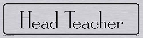 Viking Schilder dv1174-l26-sv "Head Teacher" Türschild, Antiken römischen Schriftart, Vinyl silber Aufkleber, 225 mm H x 60 mm w Viking Schilder dv1174-l26-sv "Head Teacher" Türschild, Antiken römischen Schriftart, Vinyl silber Aufkleber, 225 mm H x 60 mm w von Viking Signs