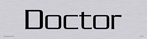 Viking Schilder dv1187-l26-sv "Doctor" Türschild, Serpentine Licht Schriftart, Vinyl silber Aufkleber, 225 mm H x 60 mm w Viking Schilder dv1187-l26-sv "Doctor" Türschild, Serpentine Licht Schriftart, Vinyl silber Aufkleber, 225 mm H x 60 mm w von Viking Signs
