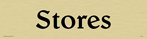 Viking Schilder dv712-l26-g "Speichert" Türschild, positiven schwarz Text, Kunststoff halbstarr Gold, 225 mm H x 60 mm w Viking Schilder dv712-l26-g "Speichert" Türschild, positiven schwarz Text, Kunststoff halbstarr Gold, 225 mm H x 60 mm w von Viking Signs