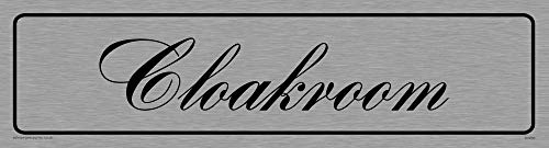 Viking Schilder dv830-l26-ms "Garderobe" Türschild, Bank Script Schrift, 1 mm Edelstahl, 225 mm H x 60 mm w Viking Schilder dv830-l26-ms "Garderobe" Türschild, Bank Script Schrift, 1 mm Edelstahl, 225 mm H x 60 mm w von Viking Signs