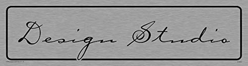 Viking Schilder dv863-l26-ms "Design Studio" Türschild, caramel Schriftart, 1 mm Edelstahl, 225 mm H x 60 mm w Viking Schilder dv863-l26-ms "Design Studio" Türschild, caramel Schriftart, 1 mm Edelstahl, 225 mm H x 60 mm w von Viking Signs