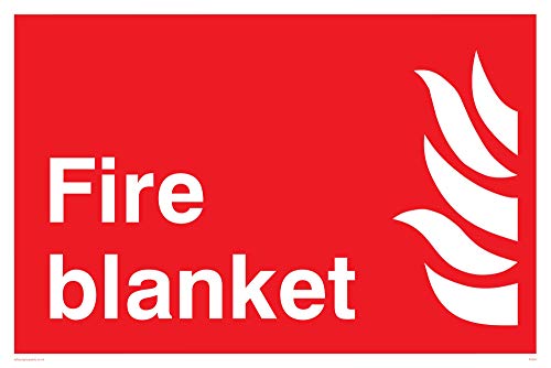 Viking Schilder fv354-a2l-v "FIRE Decke" Zeichen, Vinyl/Aufkleber, 600 mm H x 400 mm W von Viking Signs