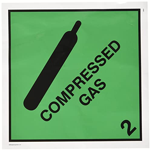 Viking Schilder ln637-s20-v "komprimierte Gas"-Zeichen, Vinyl, 200 mm x 200 mm x 200 mm von Viking Signs
