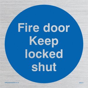 Viking Schilder ma212-s85-sv "FIRE DOOR KEEP LOCKED Shut" Sign, silber Vinyl, 85 mm x 85 mm Viking Schilder ma212-s85-sv "FIRE DOOR KEEP LOCKED Shut" Sign, silber Vinyl, 85 mm x 85 mm von Viking Signs