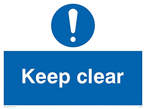 Viking Schilder ma235-a3l-v "Keep Clear Schild, Vinyl, 300 mm H x 400 mm W von Viking Signs