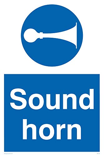 Viking Schilder mc1482-a4p-v "Sound Horn" Zeichen, Vinyl, 300 mm H x 200 mm W von Viking Signs