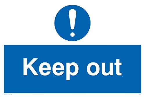 Viking Schilder mc520-a4l-v "Keep Out"-Zeichen, Vinyl, 200 mm H x 300 mm W Viking Schilder mc520-a4l-v "Keep Out"-Zeichen, Vinyl, 200 mm H x 300 mm W von Viking Signs