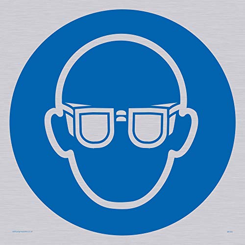 Viking Schilder mp283-s40-sv Eye Schutz Symbol vinyl, silber, 400 mm H x 400 mm W Viking Schilder mp283-s40-sv Eye Schutz Symbol vinyl, silber, 400 mm H x 400 mm W von Viking Signs
