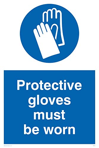 Viking Schilder mp286-a2p-v "Schutz Handschuhe zu tragen," Sign, Vinyl-, 600 mm H x 400 mm W Viking Schilder mp286-a2p-v "Schutz Handschuhe zu tragen," Sign, Vinyl-, 600 mm H x 400 mm W von Viking Signs