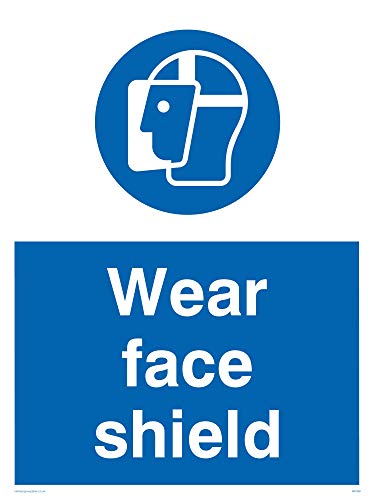 Viking Schilder mp288-a3p-v "Wear Face Shield" Zeichen, Vinyl, 400 mm H x 300 mm W Viking Schilder mp288-a3p-v "Wear Face Shield" Zeichen, Vinyl, 400 mm H x 300 mm W von Viking Signs