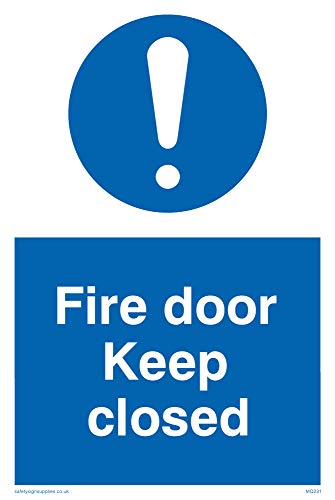 Viking Schilder mq231-a6p-v "FIRE DOOR KEEP geschlossen Zeichen, Vinyl, 150 mm H x 100 mm W Viking Schilder mq231-a6p-v "FIRE DOOR KEEP geschlossen Zeichen, Vinyl, 150 mm H x 100 mm W von Viking Signs