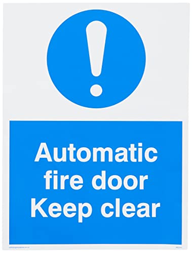 Viking Schilder mq245-a5p-v "Automatische Fire Door Keep Clear Schild, Vinyl, 200 mm H x 150 mm W Viking Schilder mq245-a5p-v "Automatische Fire Door Keep Clear Schild, Vinyl, 200 mm H x 150 mm W von Viking Signs