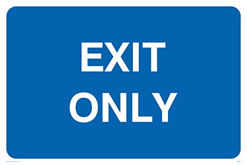 Viking Schilder mr585-a2l-v "Nur Exit, Zeichen, Vinyl, 400 mm H x 600 mm W von Viking Signs