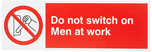 Viking Schilder pm45-l62-ac "Nicht Schalter auf Men at Work" Schild aus Aluminium, Composite, 200 mm H x 600 mm W Viking Schilder pm45-l62-ac "Nicht Schalter auf Men at Work" Schild aus Aluminium, Composite, 200 mm H x 600 mm W von Viking Signs