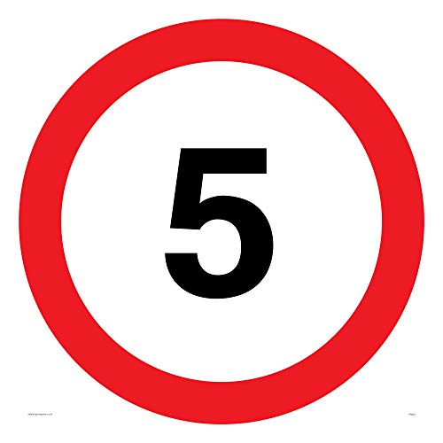 Viking Schilder pr542-s60-ac "12,7 cm MPH oder 5 km/h Road Speed Symbol Schild aus Aluminium, Composite, 600 mm H x 600 mm W von Viking Signs