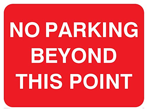 Viking Schilder pr589-a3l-v "No Parking Beyond This Point" Zeichen, Vinyl, 300 mm H x 400 mm W von Viking Signs