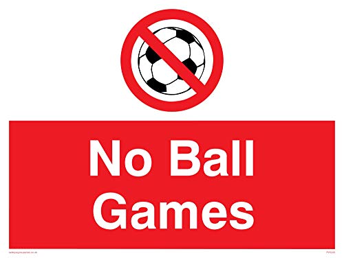 Viking Schilder pv5245-a3l-v "No Ball Games" Zeichen, Vinyl, 300 mm H x 400 mm W von Viking Signs